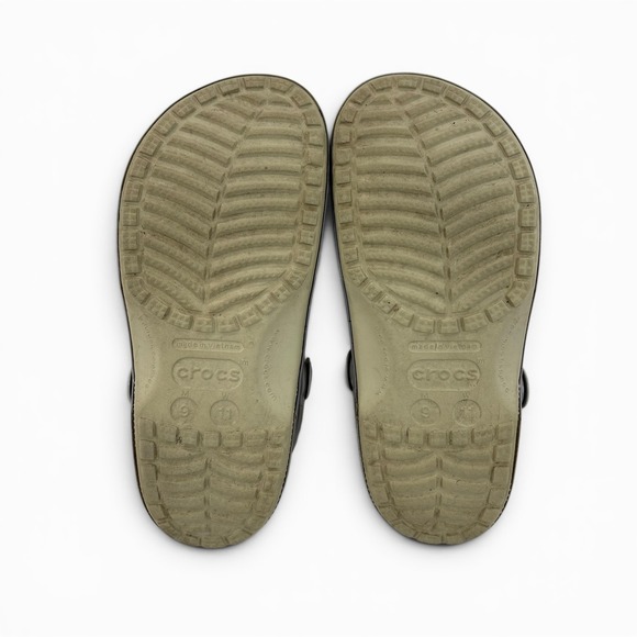 Crocs Star Wars The Mandalorian Grogu Baby Yoda Clogs Tan Grey‎ Mens 9 Womens 11 main image 4